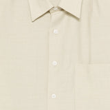Camicia con tasca a maniche corte in avorio Costumein - uomo 