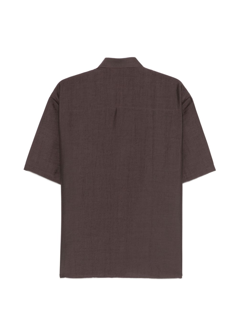 Camicia con tasca a maniche corte in marrone Costumein - uomo 
