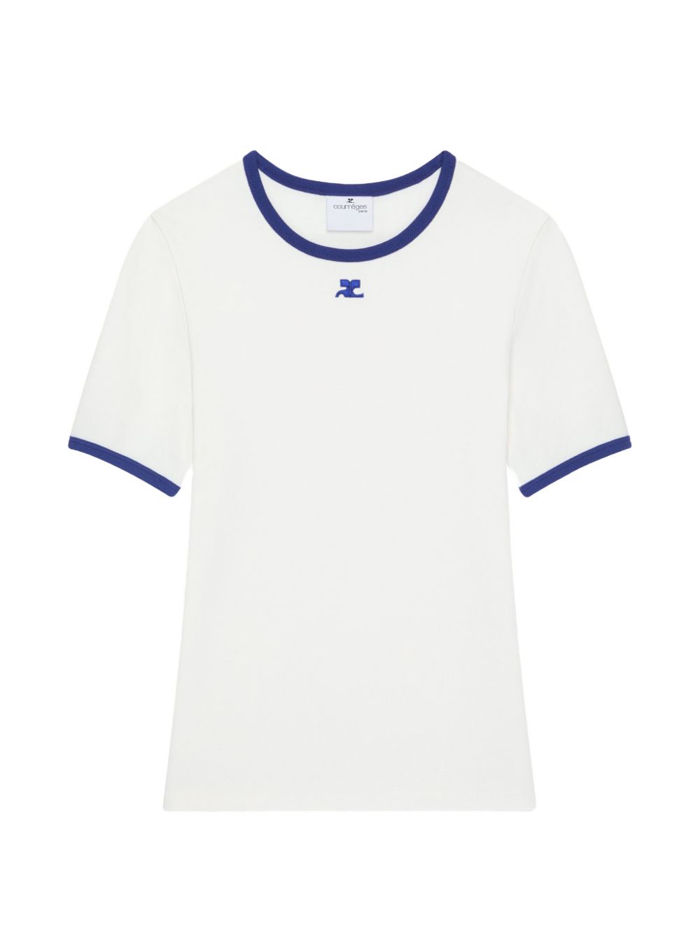 T-shirt con logo in bianco Courrèges - donna 