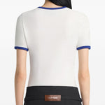T-shirt con logo in bianco Courrèges - donna 