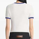 T-shirt con logo in bianco Courrèges - donna 