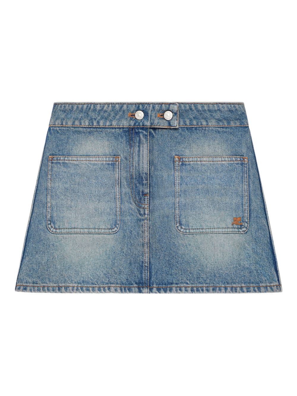 Minigonna in denim blu Courrèges - donna 