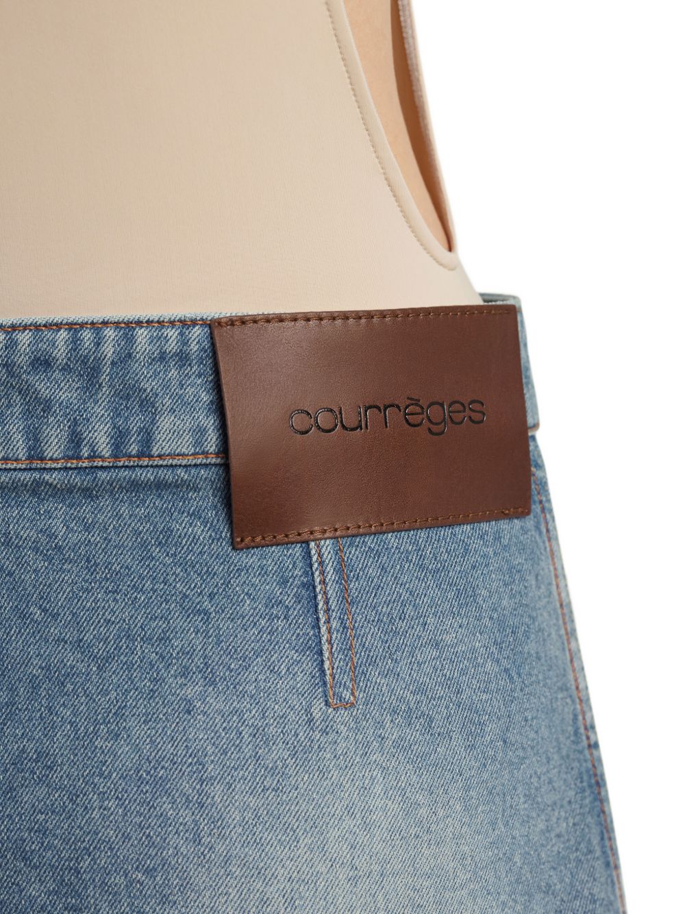 Minigonna in denim blu Courrèges - donna 