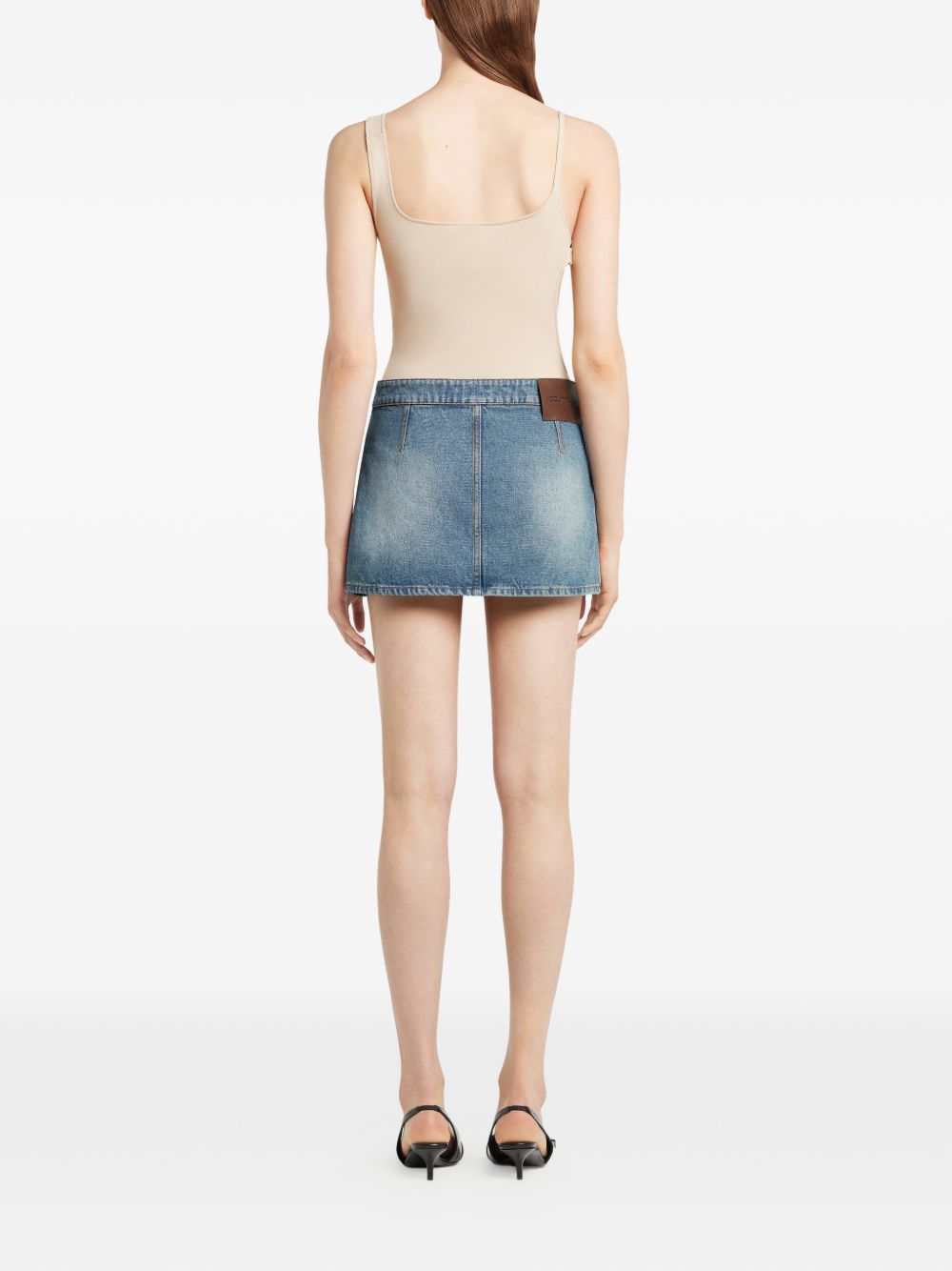 Minigonna in denim blu Courrèges - donna 