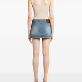 Minigonna in denim blu Courrèges - donna 
