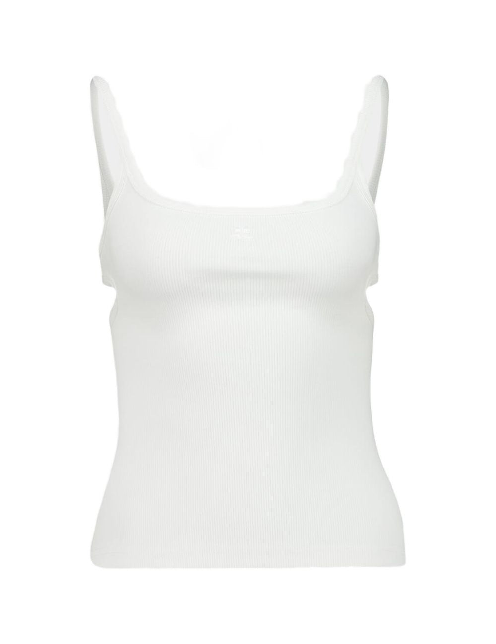 Canotta con dettagli cut-out in bianco Courrèges - donna 