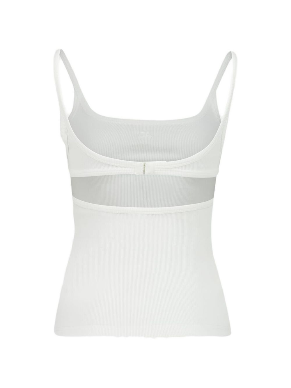 Canotta con dettagli cut-out in bianco Courrèges - donna 