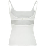 Canotta con dettagli cut-out in bianco Courrèges - donna 