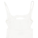 Canotta con dettagli cut-out in bianco Courrèges - donna 