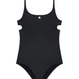 Costume da bagno con cut-out in nero Courrèges - donna 