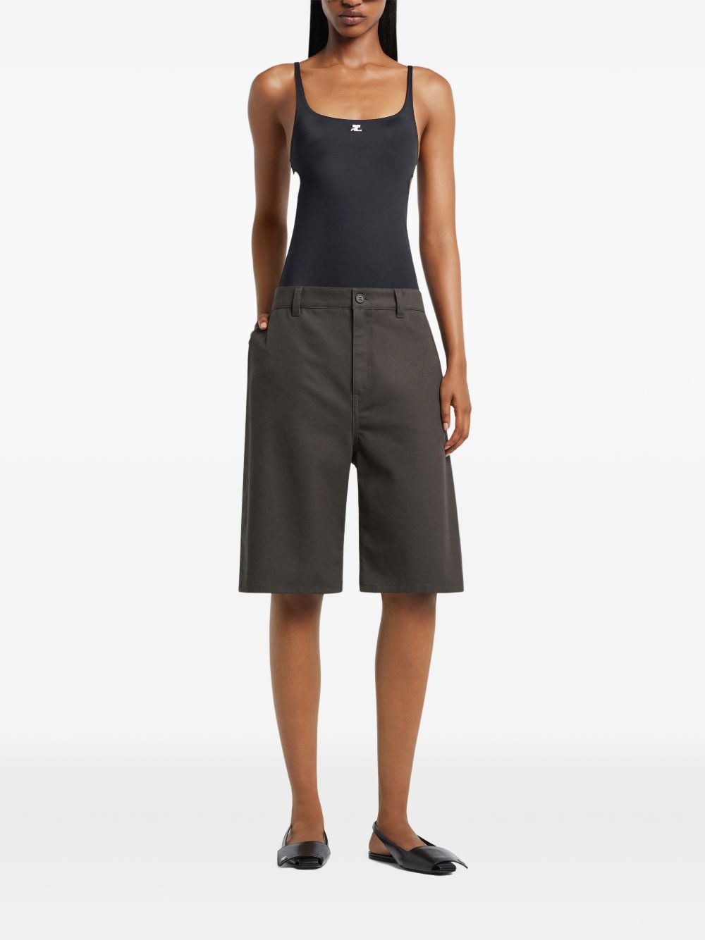 Costume da bagno con cut-out in nero Courrèges - donna 