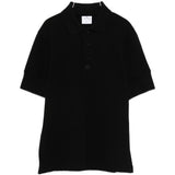 T-shirt polo con logo e toppa in nero Courrèges - donna 