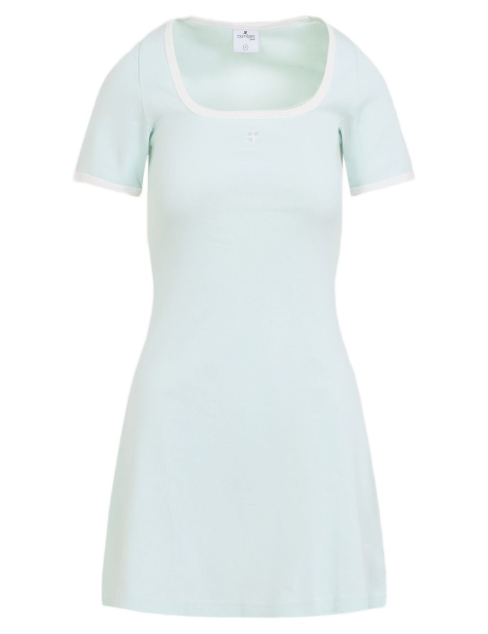 Abito con scollo quadrato in azzurro Courrèges - donna 