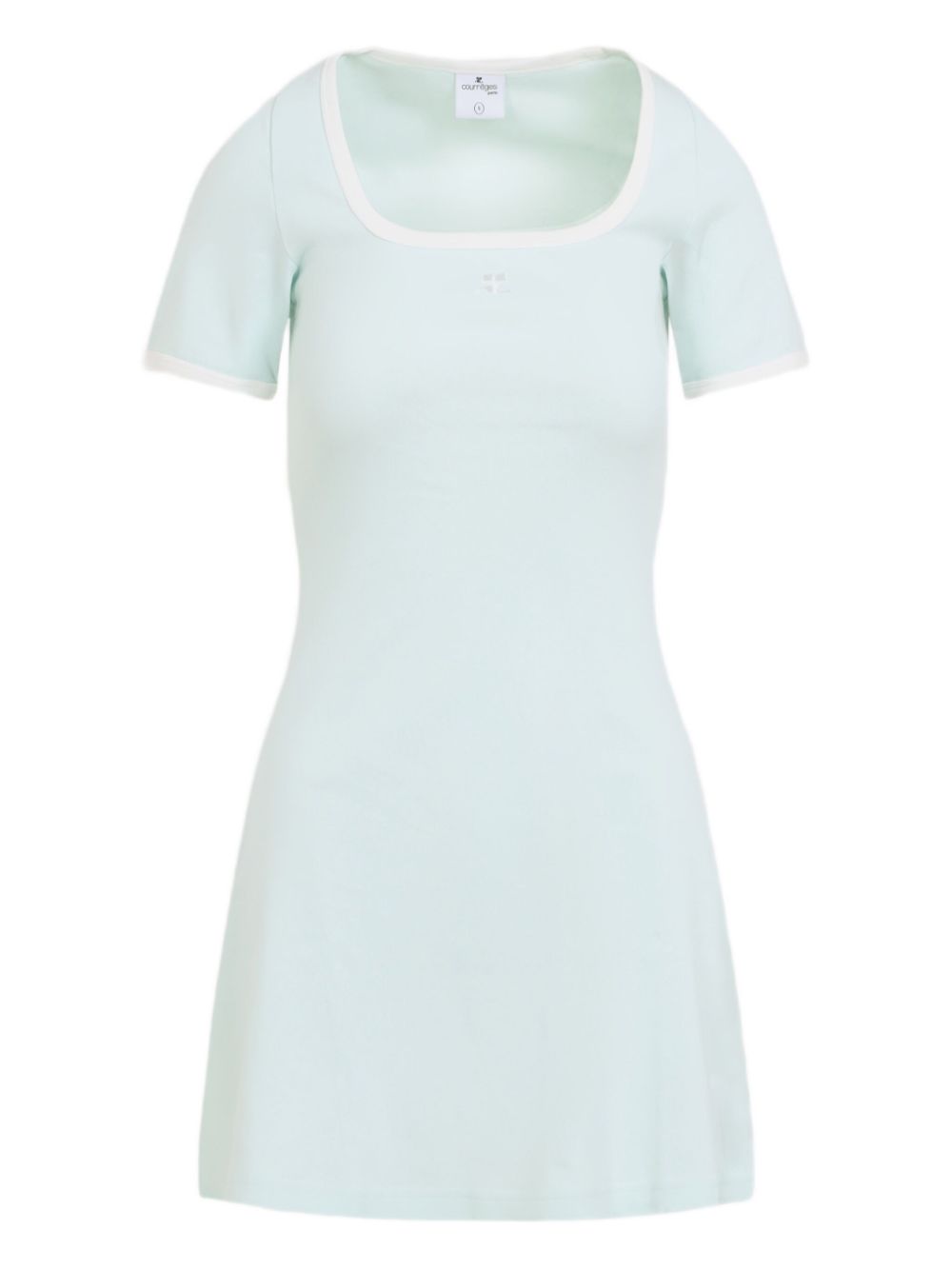 Abito con scollo quadrato in azzurro Courrèges - donna 