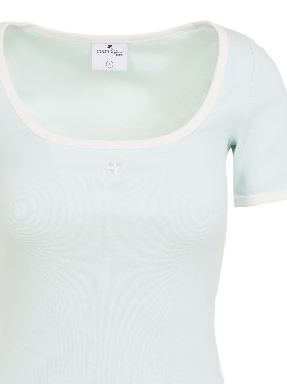 Abito con scollo quadrato in azzurro Courrèges - donna 