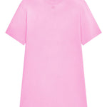 Abito stile T-shirt con logo ricamato in rosa Courrèges - donna 