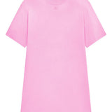 Abito stile T-shirt con logo ricamato in rosa Courrèges - donna 