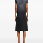 T-shirt con logo in nero Courrèges - donna 