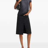 T-shirt con logo in nero Courrèges - donna 