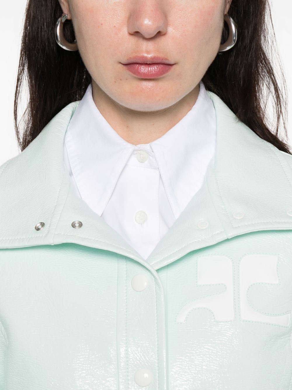 Giacca Reedition Vinyl in verde Courrèges - donna 