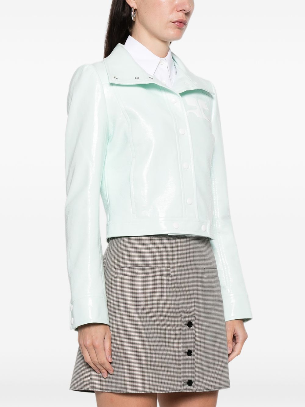 Giacca Reedition Vinyl in verde Courrèges - donna 