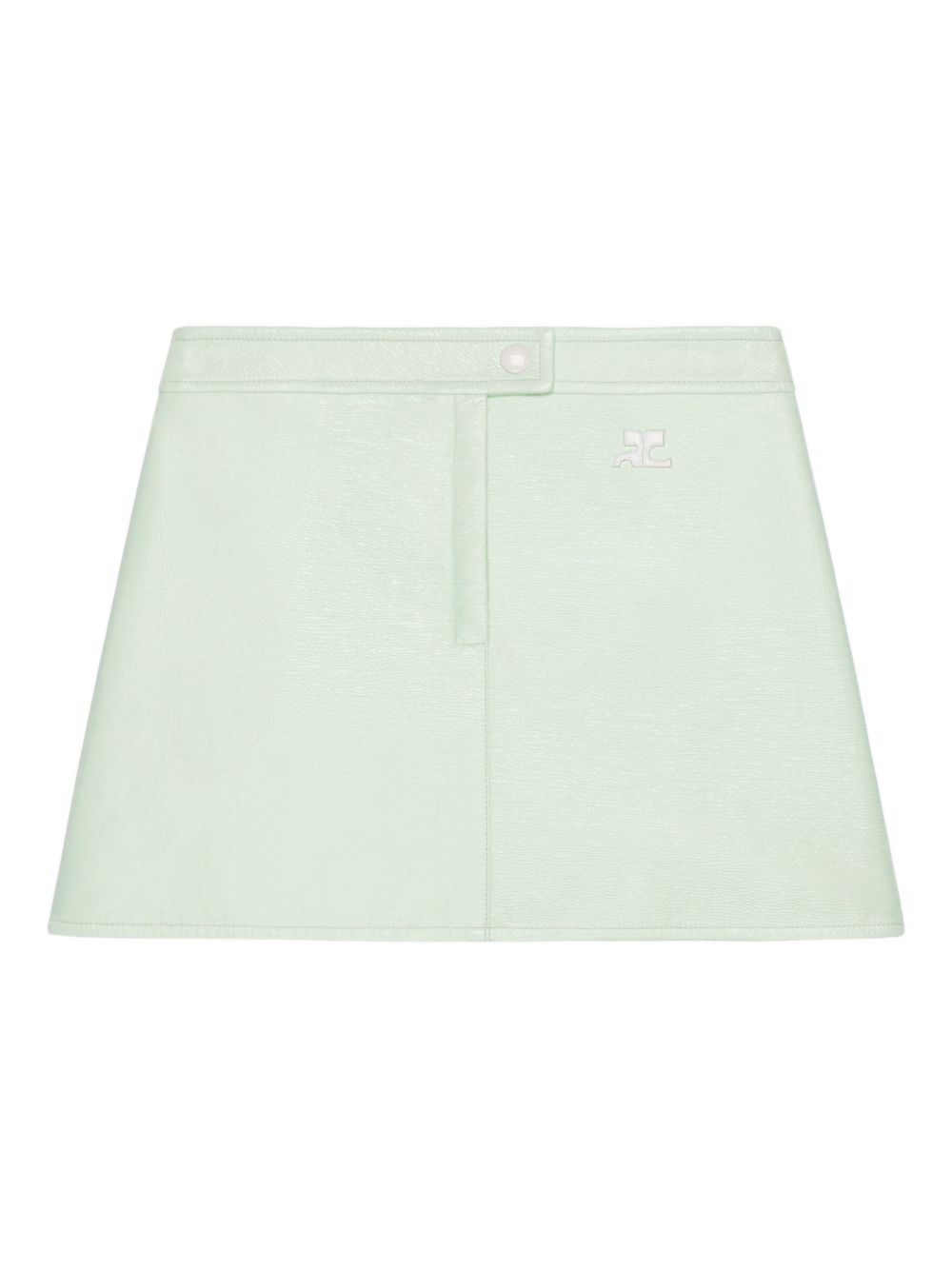Minigonna Reedition con logo in verde Courrèges - donna 