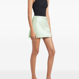 Minigonna Reedition con logo in verde Courrèges - donna 