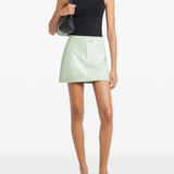 Minigonna Reedition con logo in verde Courrèges - donna 