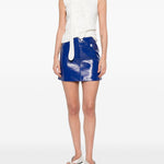 Gonna con logo in blu Courrèges - donna 
