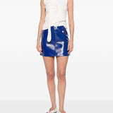 Gonna con logo in blu Courrèges - donna 
