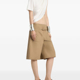 Shorts con cintura in beige Courrèges - donna 