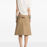 Shorts con cintura in beige Courrèges - donna 