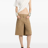 Shorts con cintura in beige Courrèges - donna 