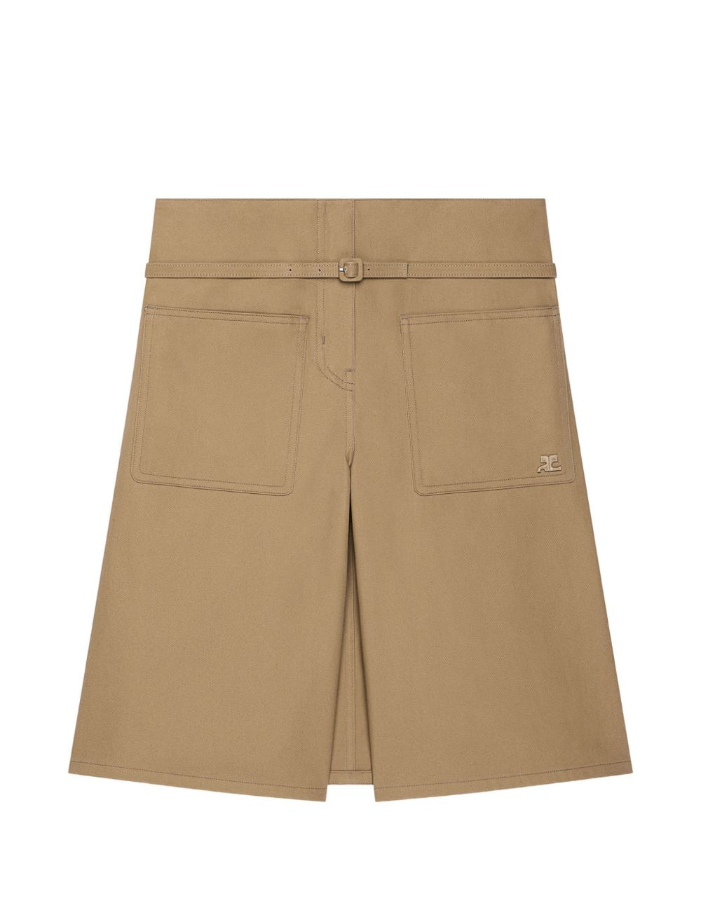 Shorts con cintura in beige Courrèges - donna 