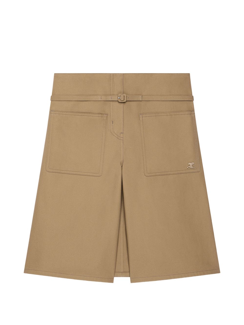 Shorts con cintura in beige Courrèges - donna 