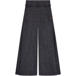 Pantaloni a palazzo con cintura in grigio Courrèges - donna 