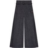 Pantaloni a palazzo con cintura in grigio Courrèges - donna 