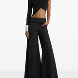 Top crop asimmetrico in nero Courrèges - donna 