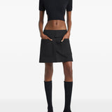 T-shirt con cut-out in nero Courrèges - donna 