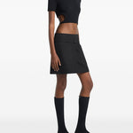 T-shirt con cut-out in nero Courrèges - donna 