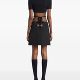 T-shirt con cut-out in nero Courrèges - donna 