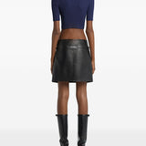 Top con logo in blu Courrèges - donna 