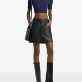 Top con logo in blu Courrèges - donna 