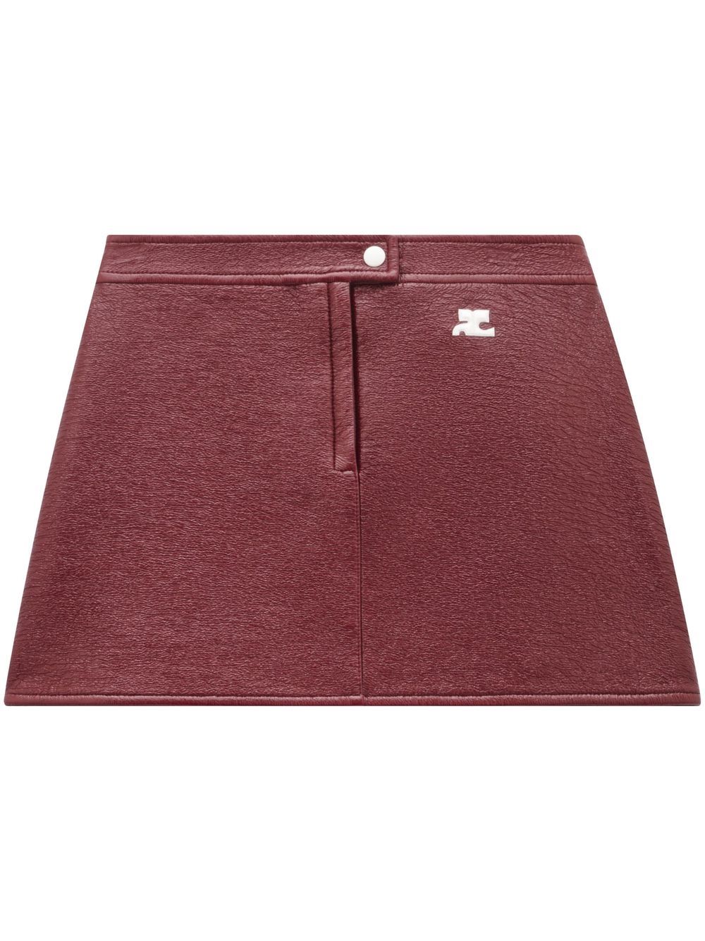 Minigonna Reedition con logo in rosso Courrèges - donna 