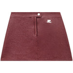 Minigonna Reedition con logo in rosso Courrèges - donna 