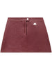 Minigonna Reedition con logo in rosso Courrèges - donna