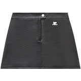 Minigonna Reedition con logo in nero Courrèges - donna 