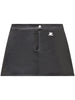 Minigonna Reedition con logo in nero Courrèges - donna