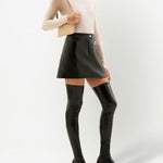 Minigonna Reedition con logo in nero Courrèges - donna 
