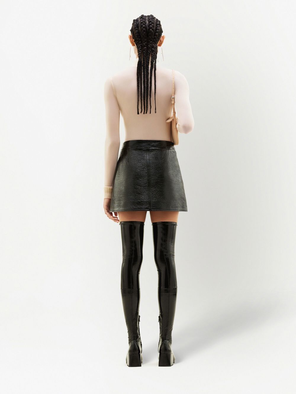 Minigonna Reedition con logo in nero Courrèges - donna 